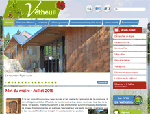 Tablet Screenshot of mairie-vetheuil.fr